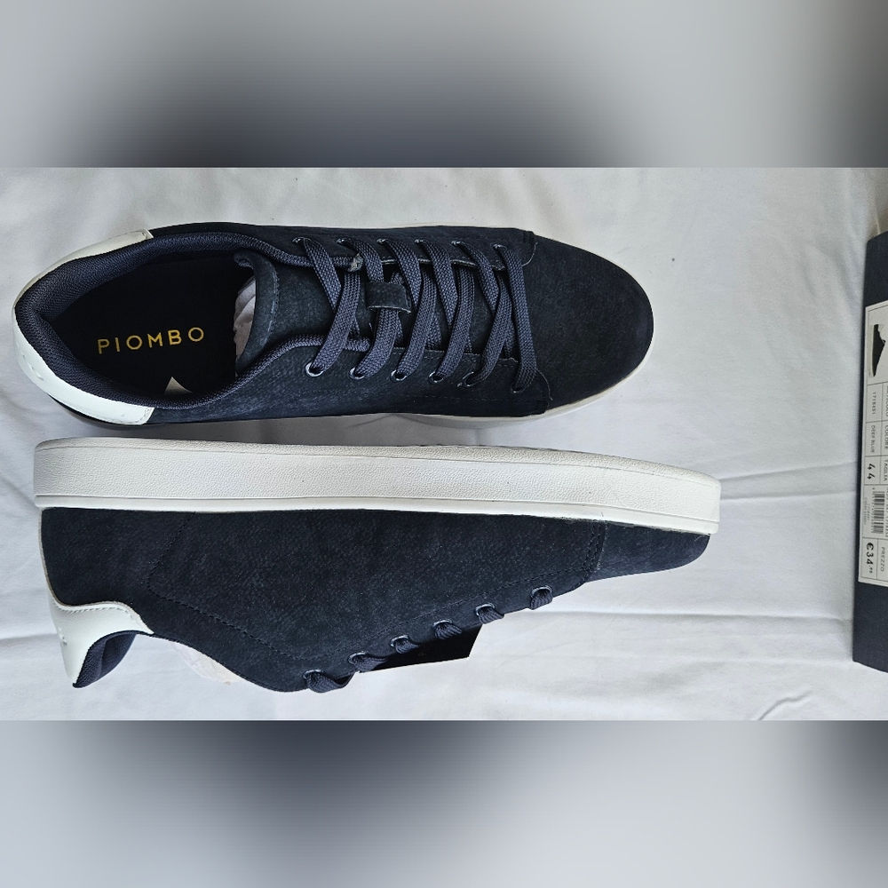 Piombo Dark Gray and White Men's Sneakers